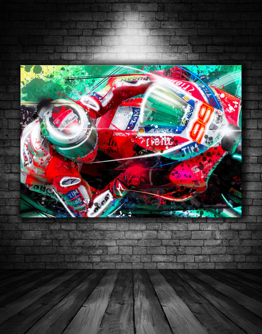 Jorge Lorenzo Ducati Moto GP Graffiti Painting