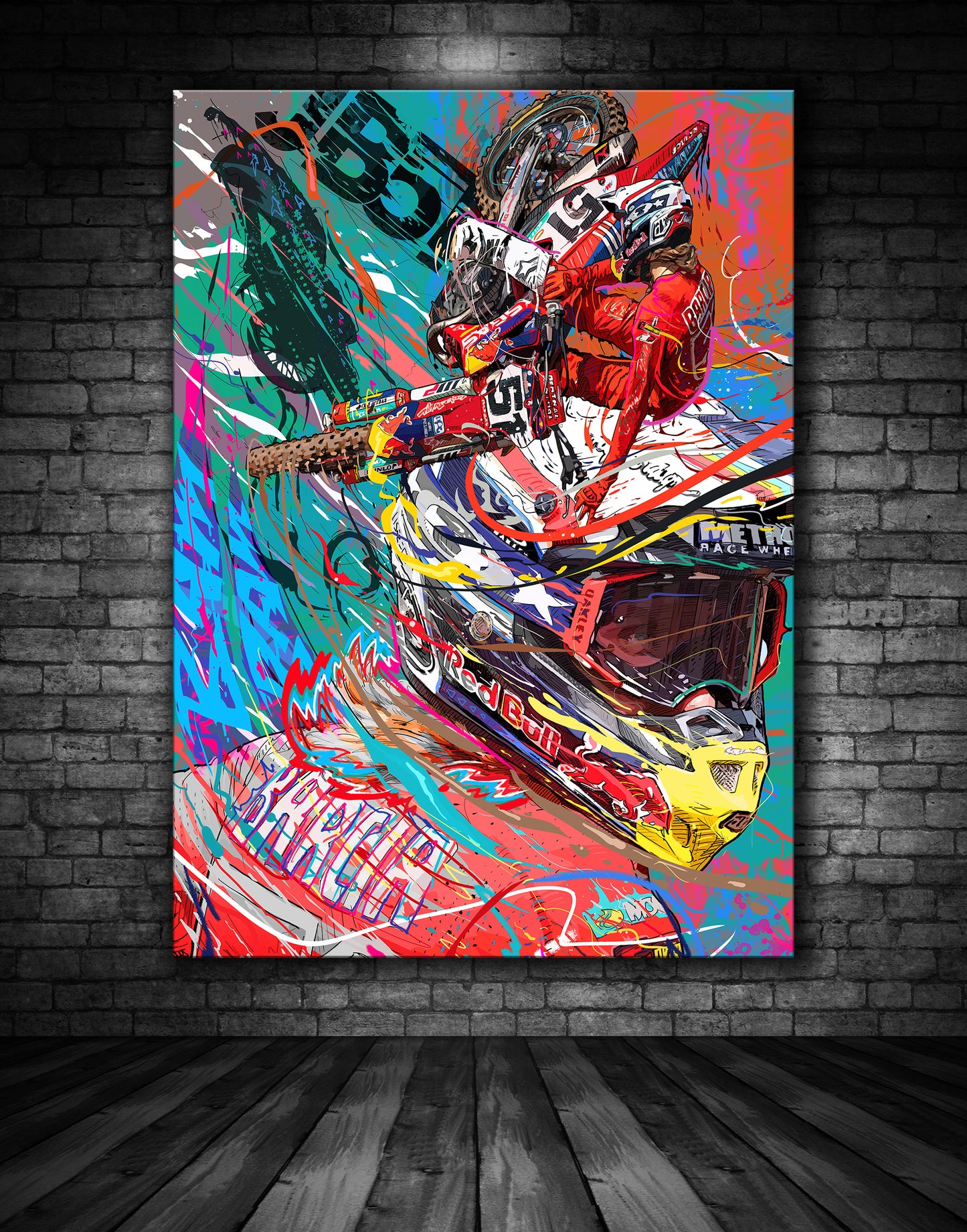 Justin Bam Bam Barcia Graffiti Painting