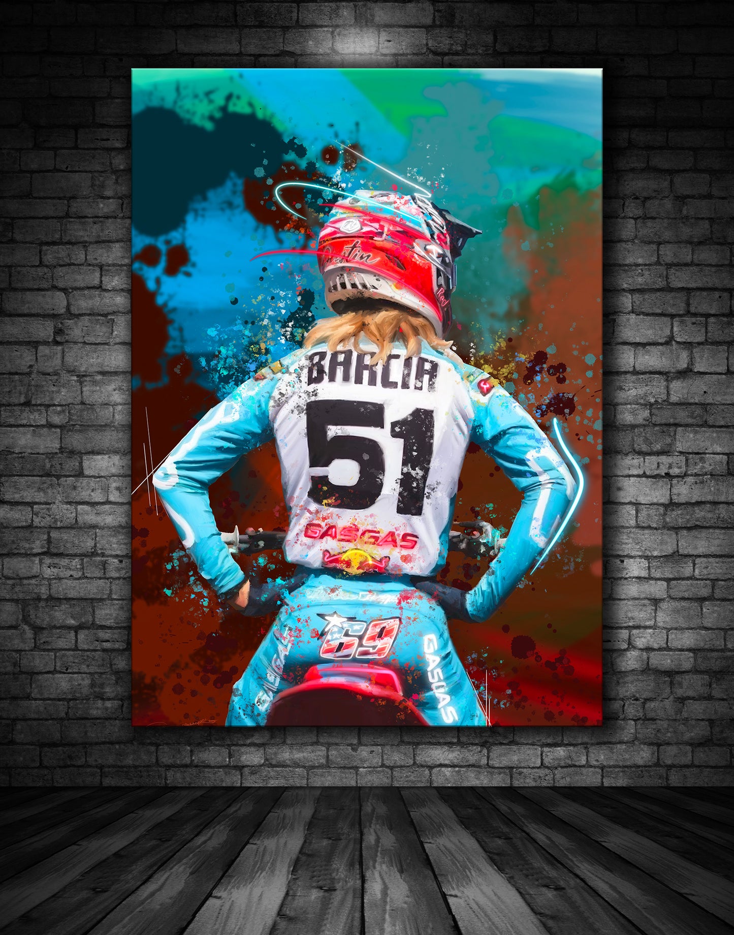 Justin Barcia 51 MX Graffiti Painting