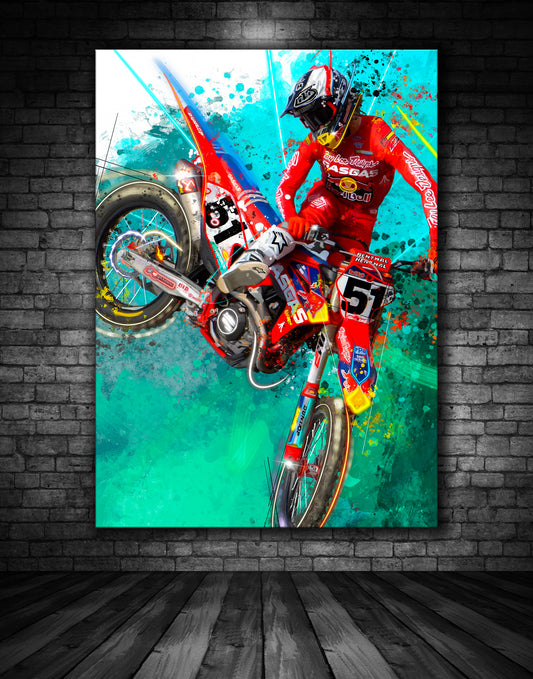 Justin Barcia TLD Gas Gas Supercross Graffiti Painting