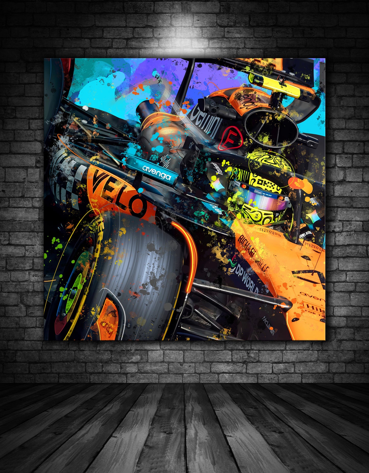 LANDO NORRIS F1 CHAMPION PAINTING