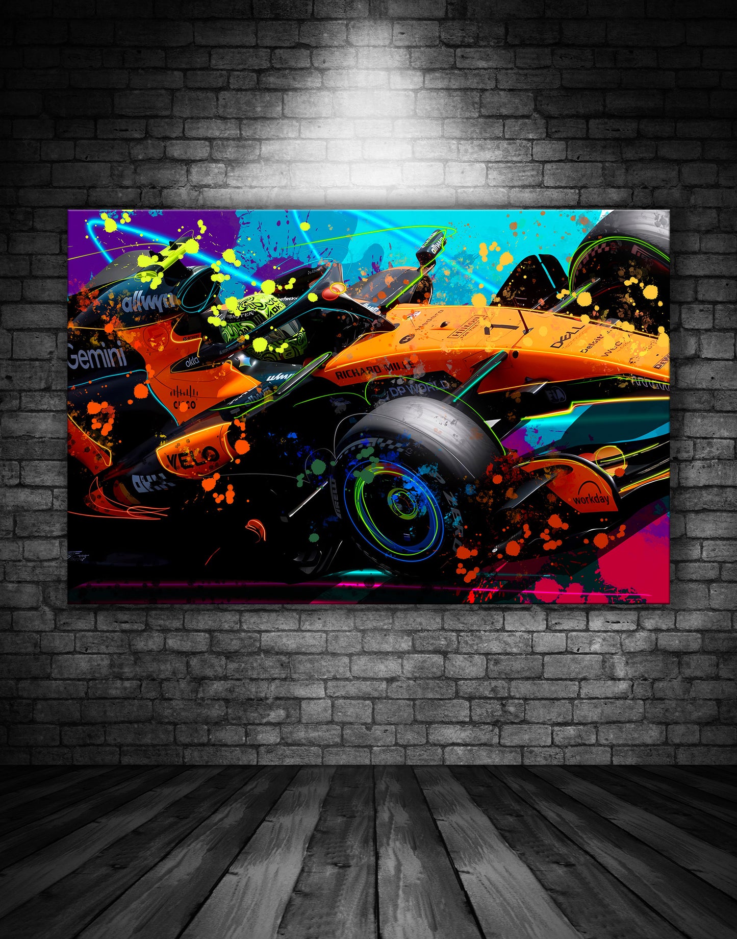 LANDO NORRIS MCLAREN F1 GRAFFITI PAINTING 2026
