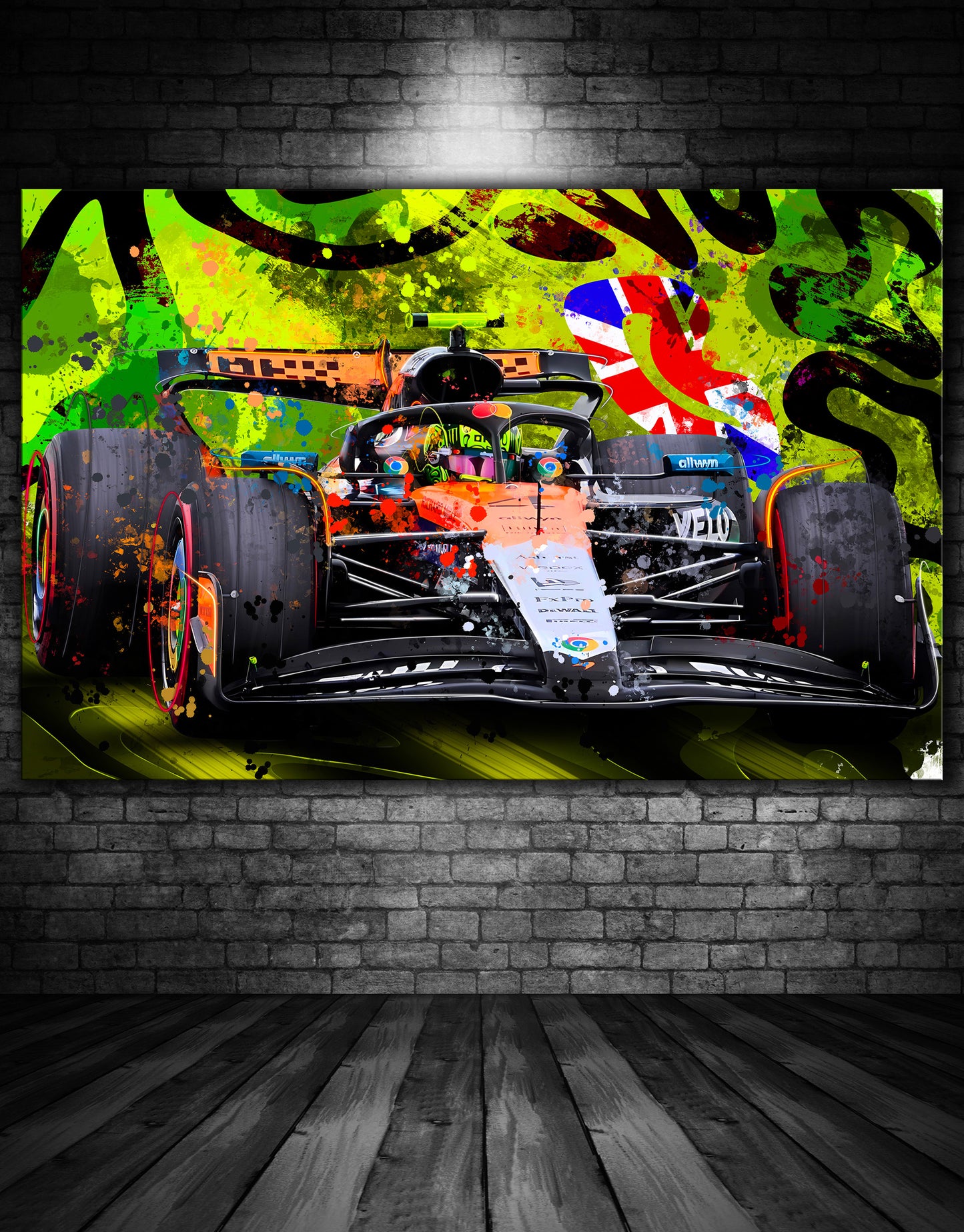 LANDO NORRIS SILVERSTONE VICTORY PAINTING