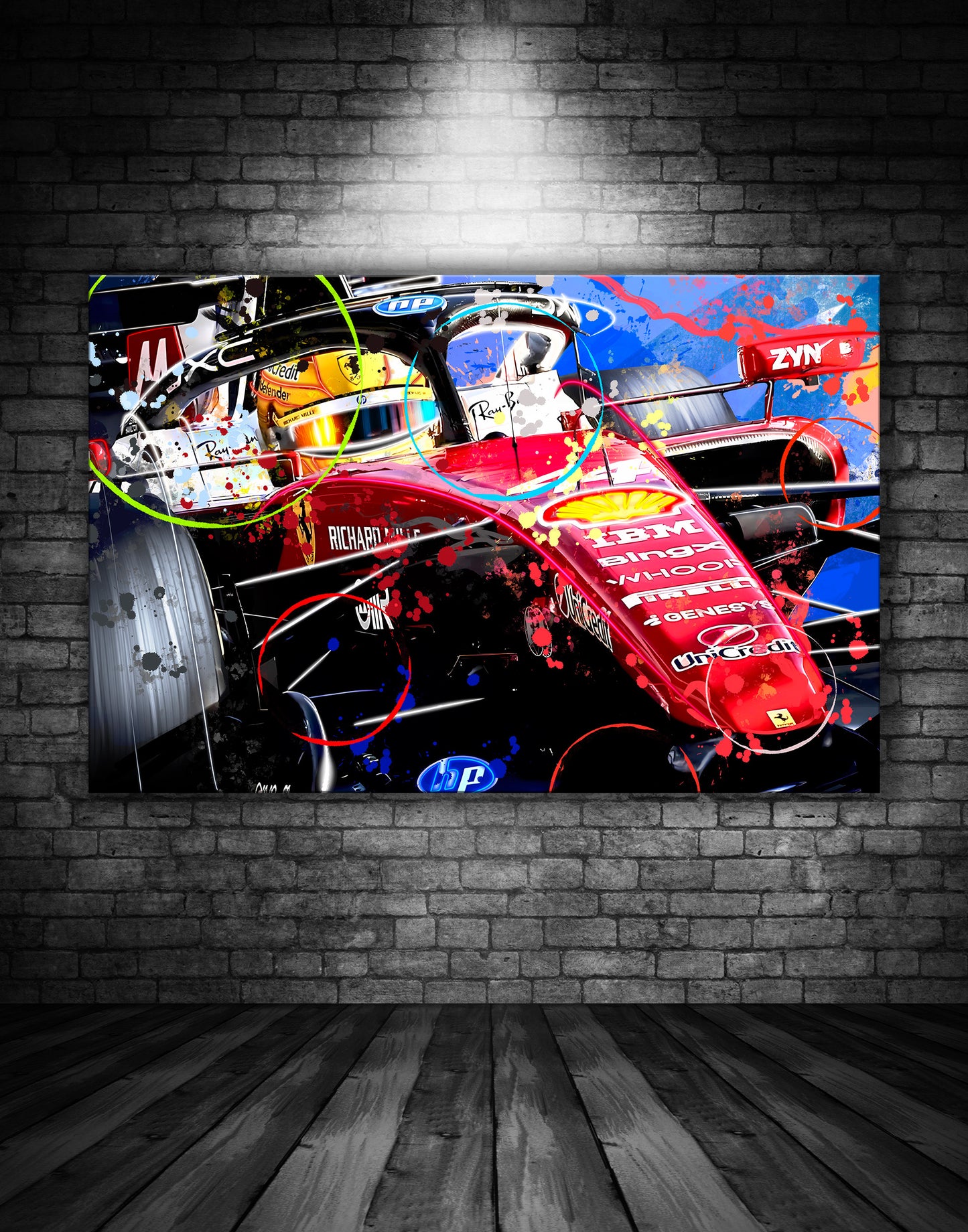 LEWIS HAMILTON SCUDERIA FERRARI 2026 GRAFFITI PAINTING