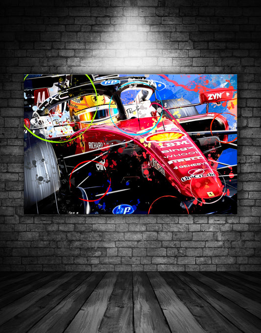 LEWIS HAMILTON SCUDERIA FERRARI 2026 GRAFFITI PAINTING