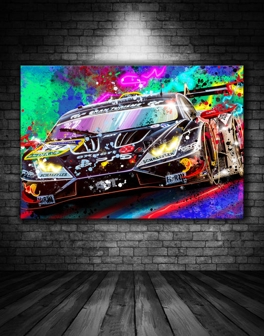 Lamborghini GT3 Fantec Graffiti Painting