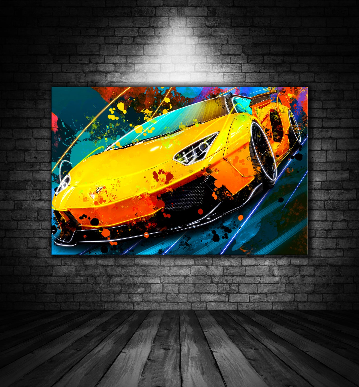 Lamborghini Graffiti Painting