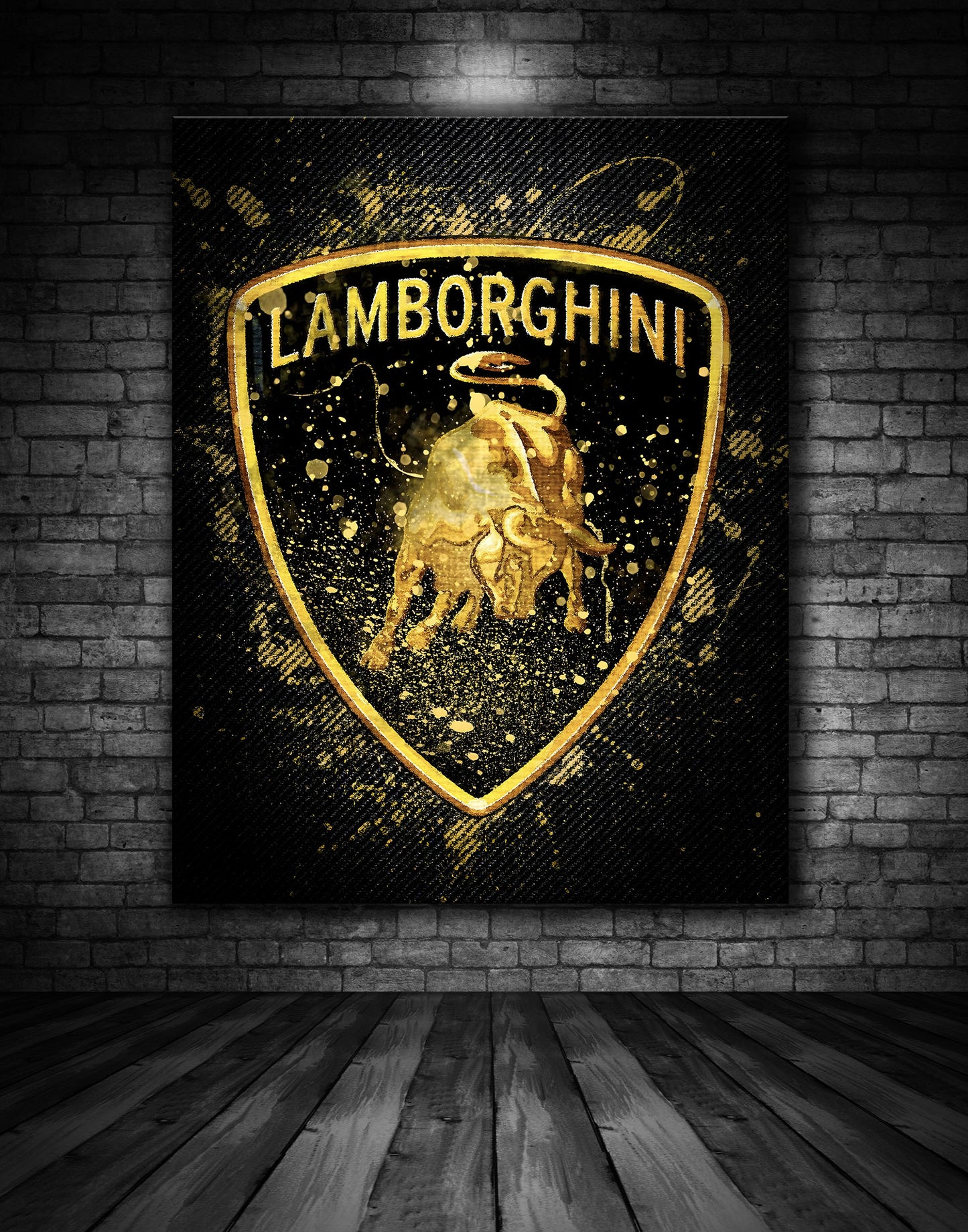 Lamborghini Logo Graffiti Painting