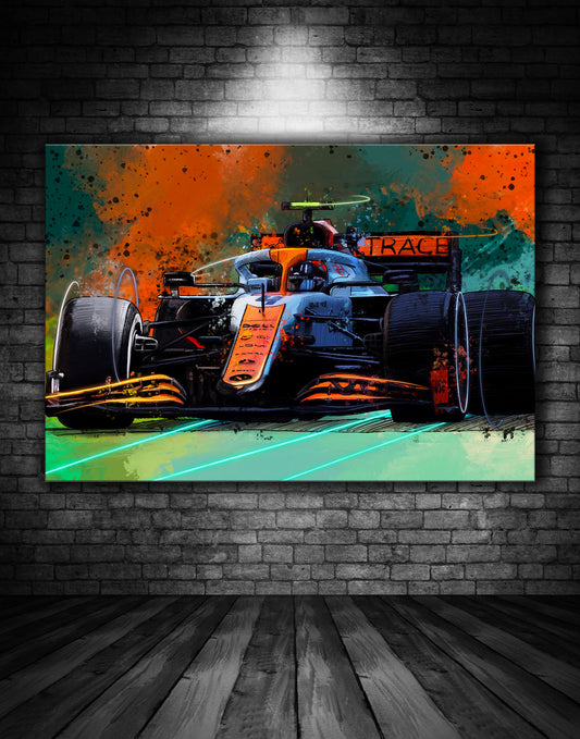 Lando Norris Mclaren Monaco Graffiti Painting