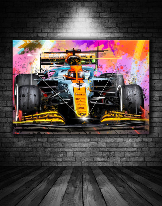 Lando Norris Mclaren Monaco Graffiti Painting (2)