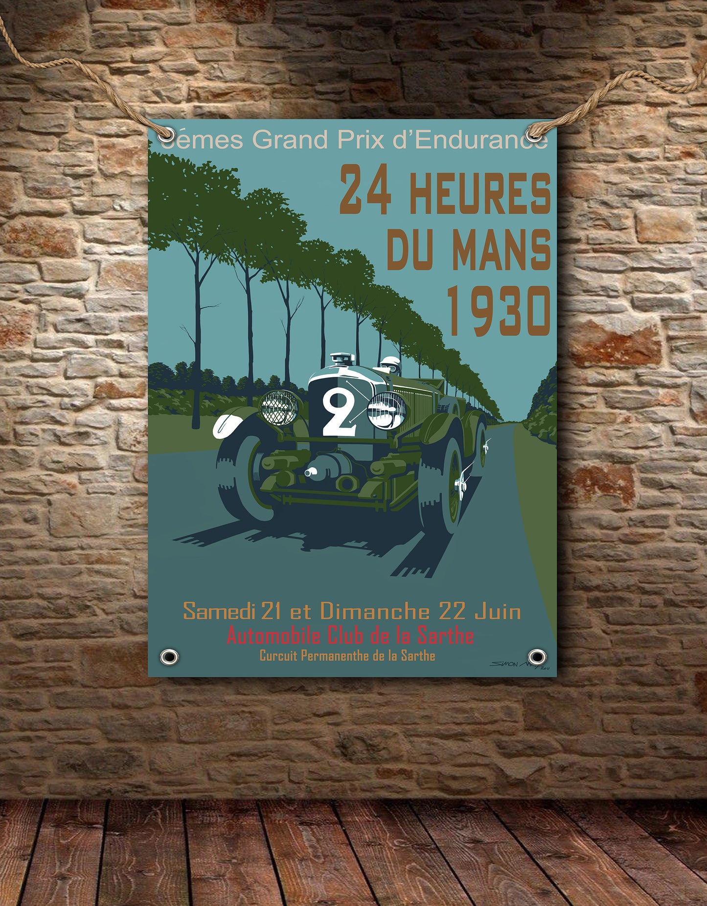 Le Mans 1930 Bentley Banner