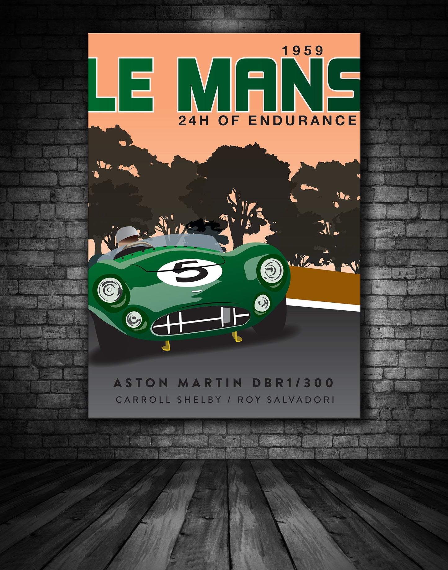 Le Mans 1959 Aston Martin Poster