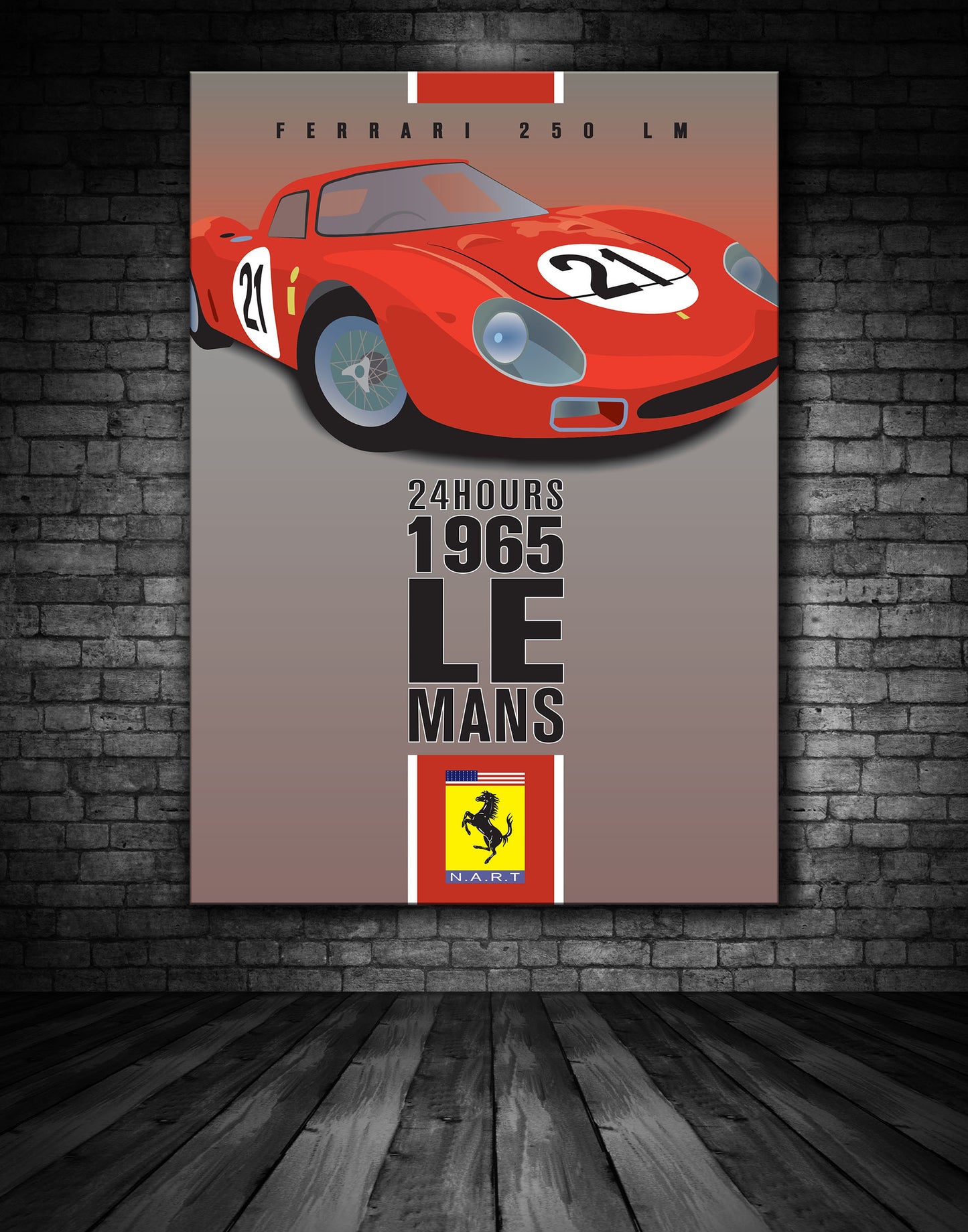 Le Mans 1965 Ferrari Poster