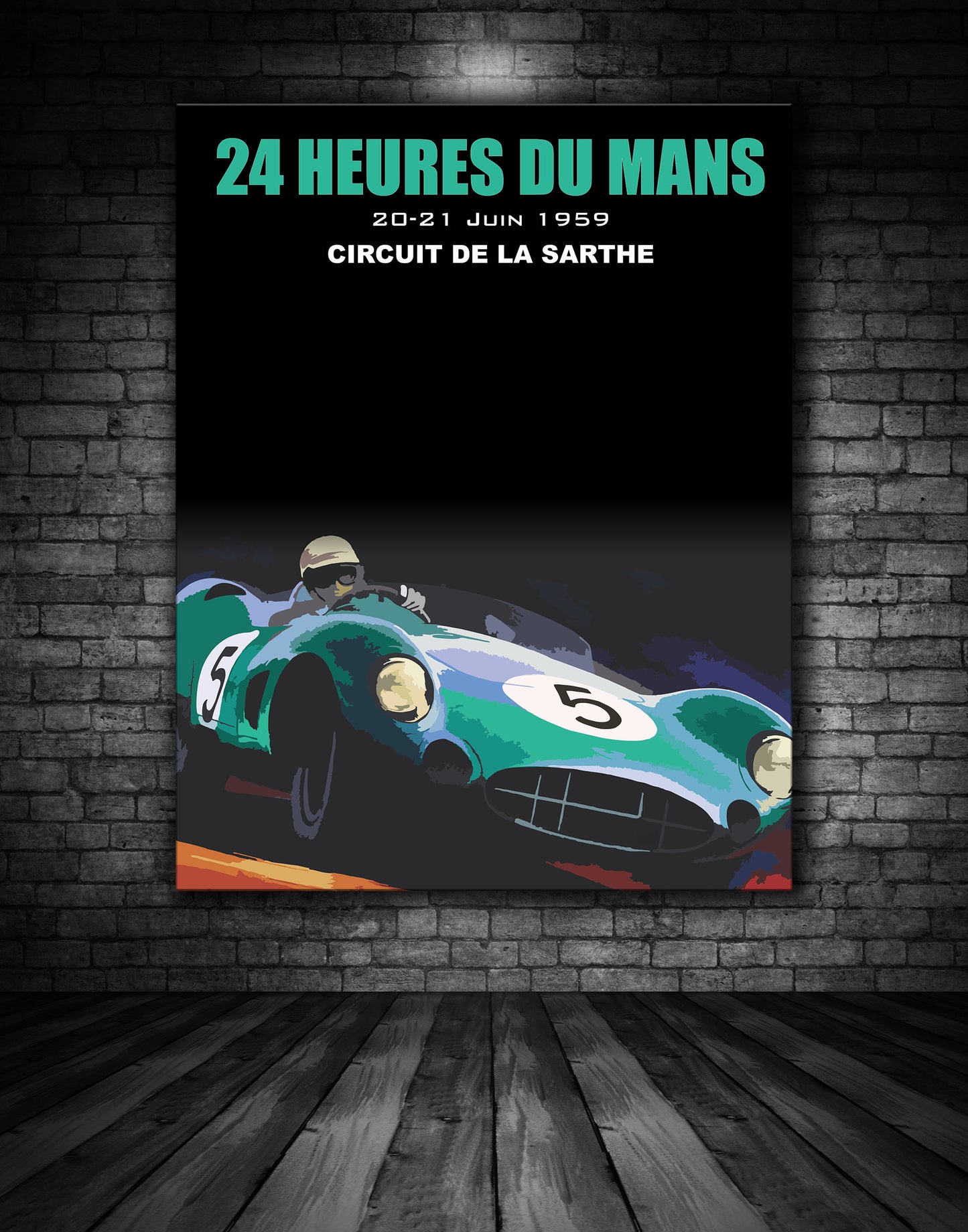 Le Mans 24 Hours 1959 Vintage Poster