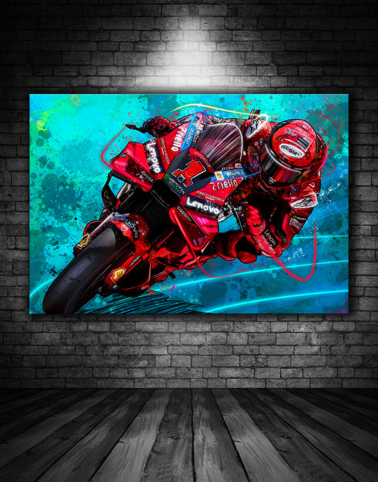 Lenovo Ducati Moto GP Graffiti Painting