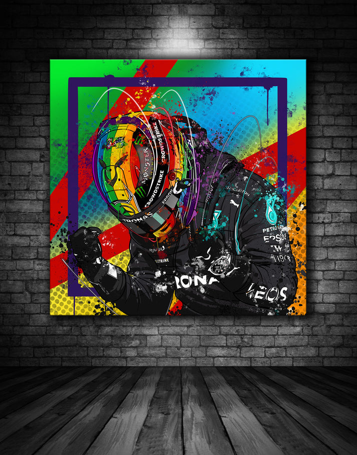 Lewis Hamilton Graffiti Painting – Exclusively Motorsport