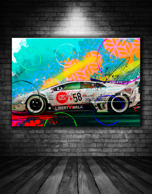 Liberty Walk Lambo Graffiti Painting