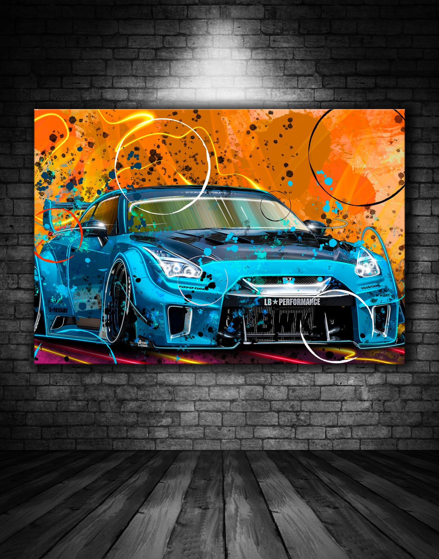 Liberty Walk Nissan GTR Graffiti Painting