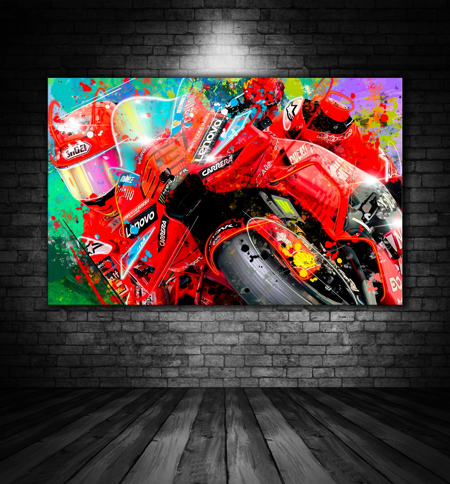 MARC MARQUEZ LENOVO DUCATI GRAFFITI PAINTING