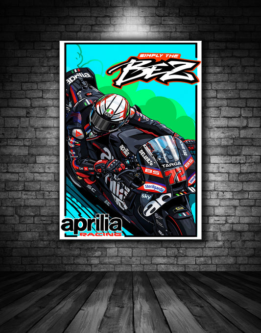 MARCO BEZZECCHI APRILIA MOTO GP POSTER
