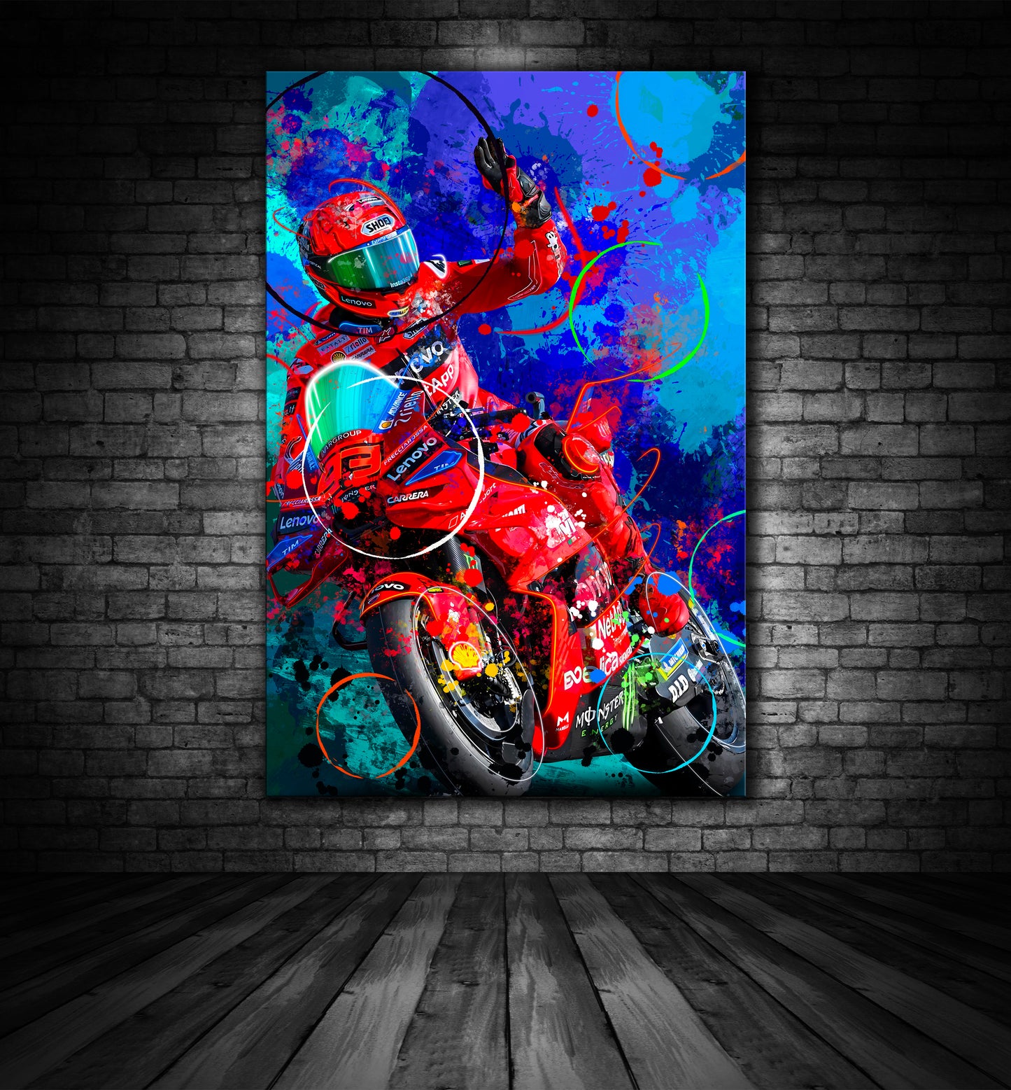MARQUEZ DUCATI CELEBRATION GRAFFITI PAINTING