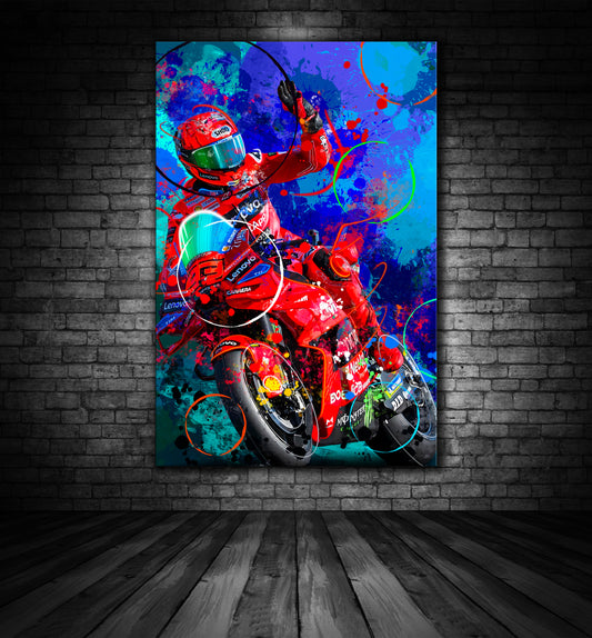 MARQUEZ DUCATI CELEBRATION GRAFFITI PAINTING