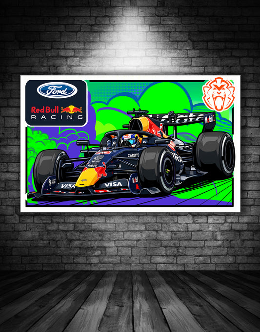 MAX VERSTAPPEN RED BULL F1 POSTER
