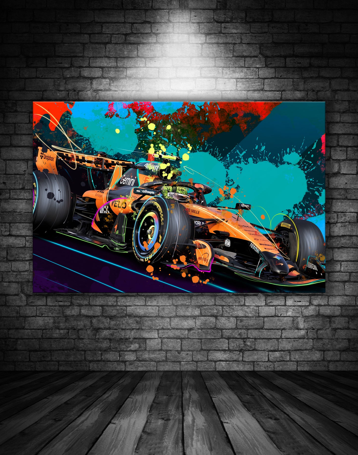 MCLAREN F1 LANDO NORRIS GRAFFITI PAINTING