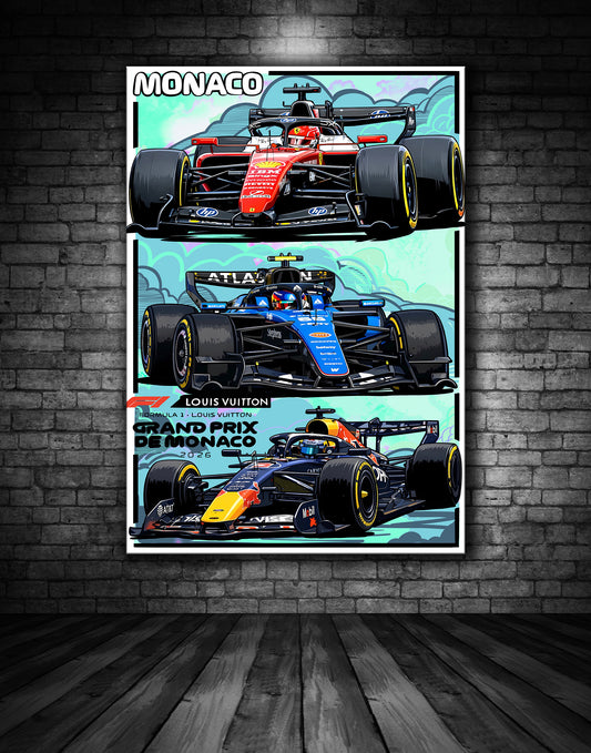 MONACO F1 GRAND PRIX POSTER 2026
