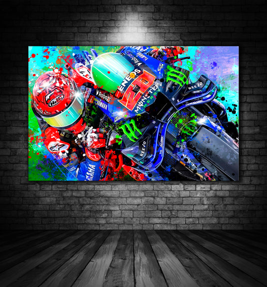 MONSTER YAMAHA FABIO QUARTARARO PAINTING