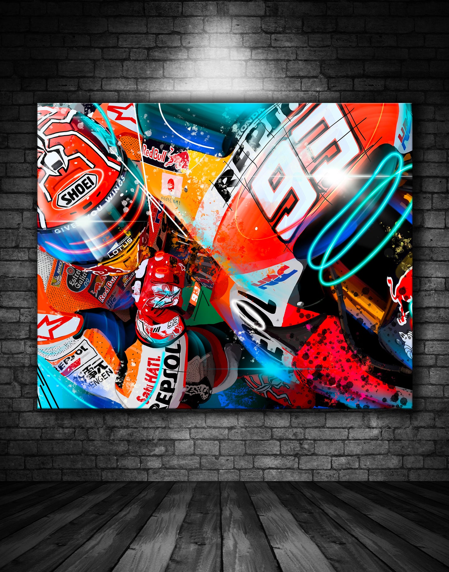 Marc Marquez HRC Repsol Honda Graffiti Painting