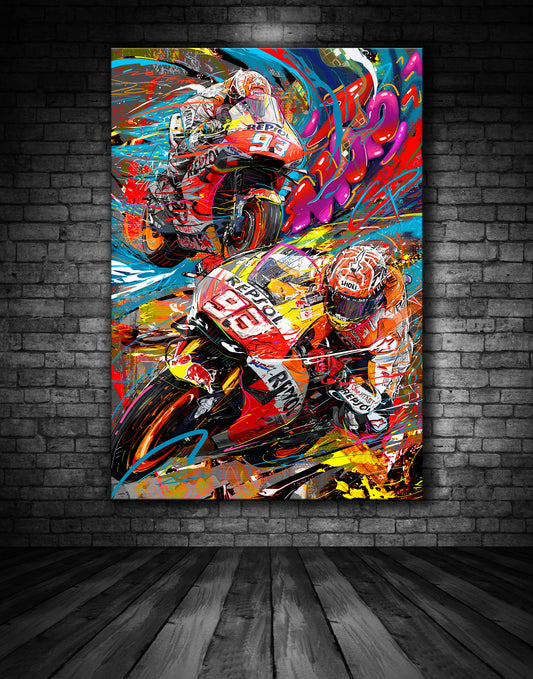 Marc Marquez Repsol Honda HRC Graffiti Painting