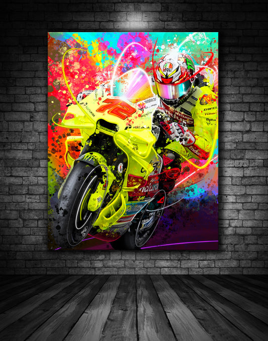 Marco Bezzecchi VR46 Ducati Moto GP Graffiti Painting