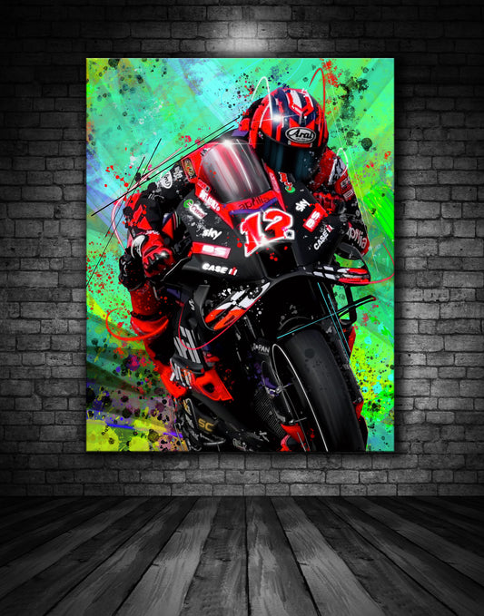 Maverick Vinales Aprillia Moto GP Graffiti Painting