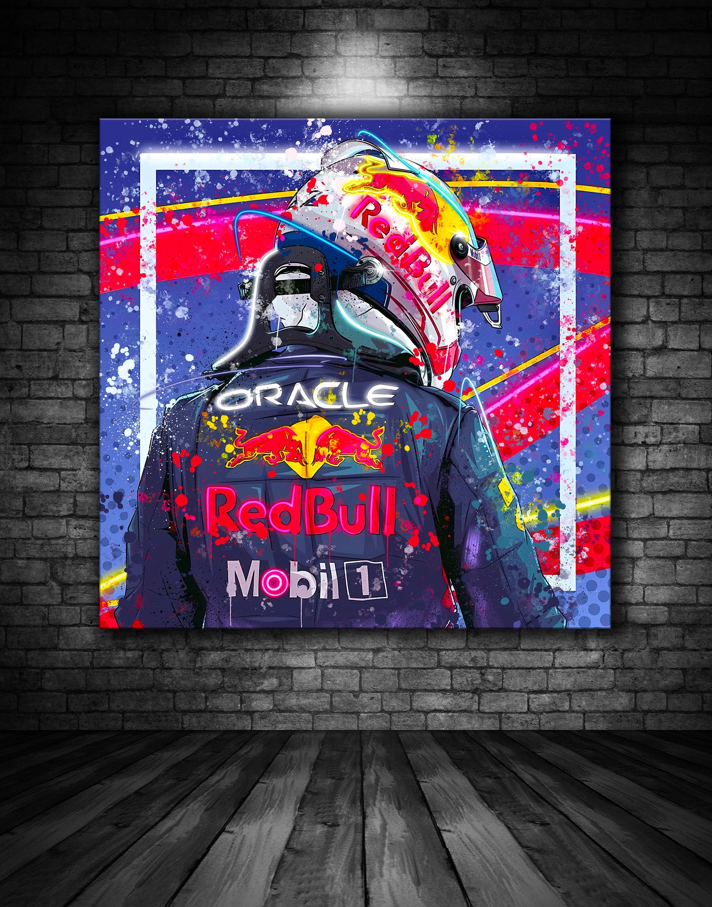 Max Verstappen Graffiti Painting