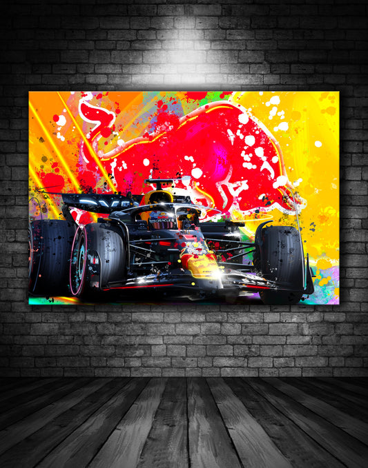 Max Verstappen Red Bull F1 Graffiti Painting (2)