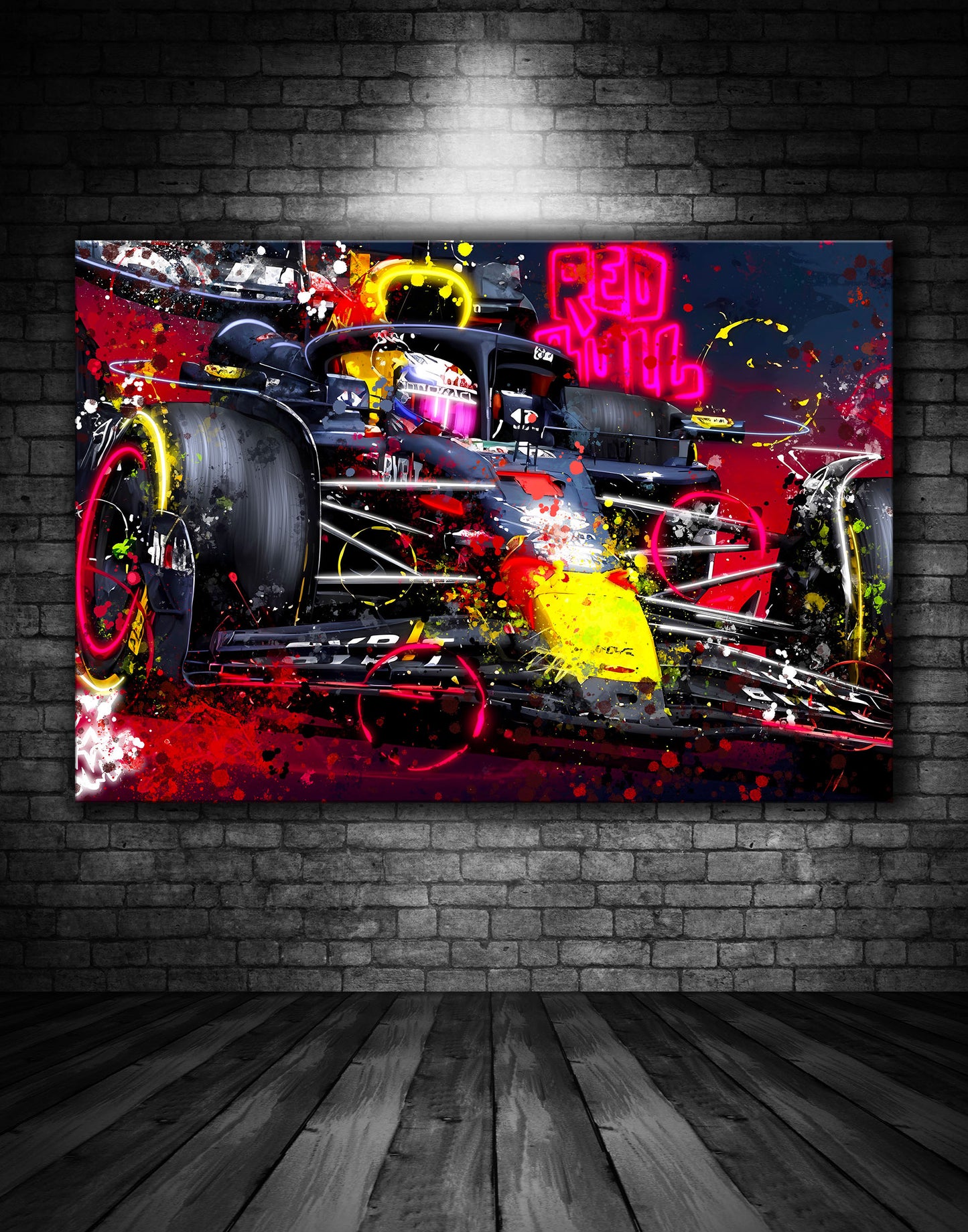 Max Verstappen Red Bull F1 Graffiti Painting (3)