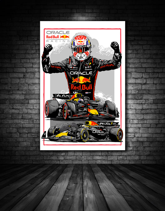 Max Verstappen Red Bull White & Grey Edition 2025