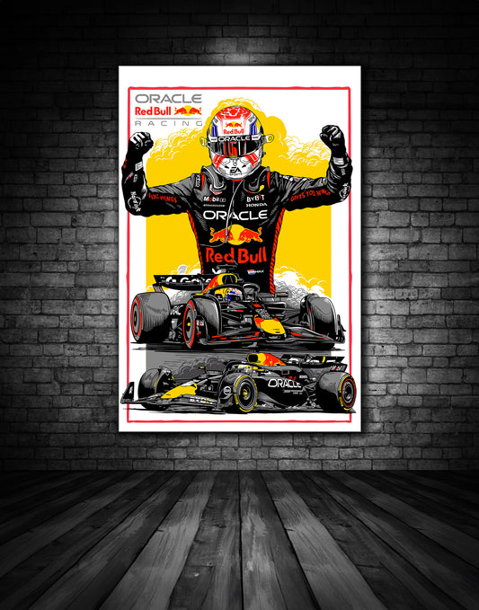 Max Verstappen Red Bull White & Yellow Edition 2025