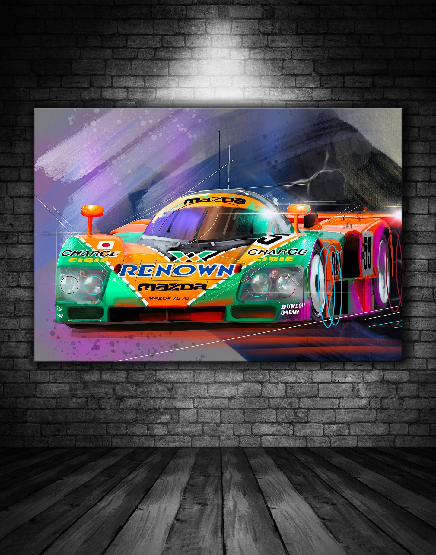 Mazda 787B Le Mans 1991 Graffiti Painting