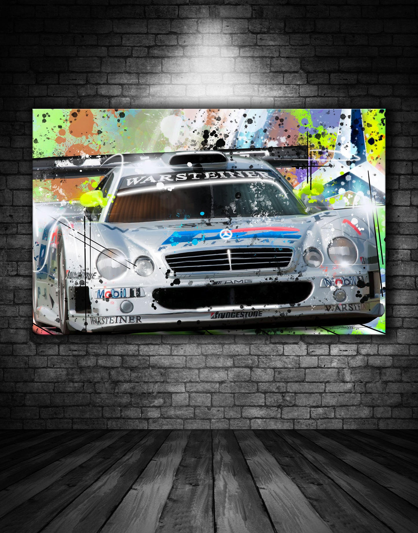 Mercedes Benz CLK GTR Graffiti Painting