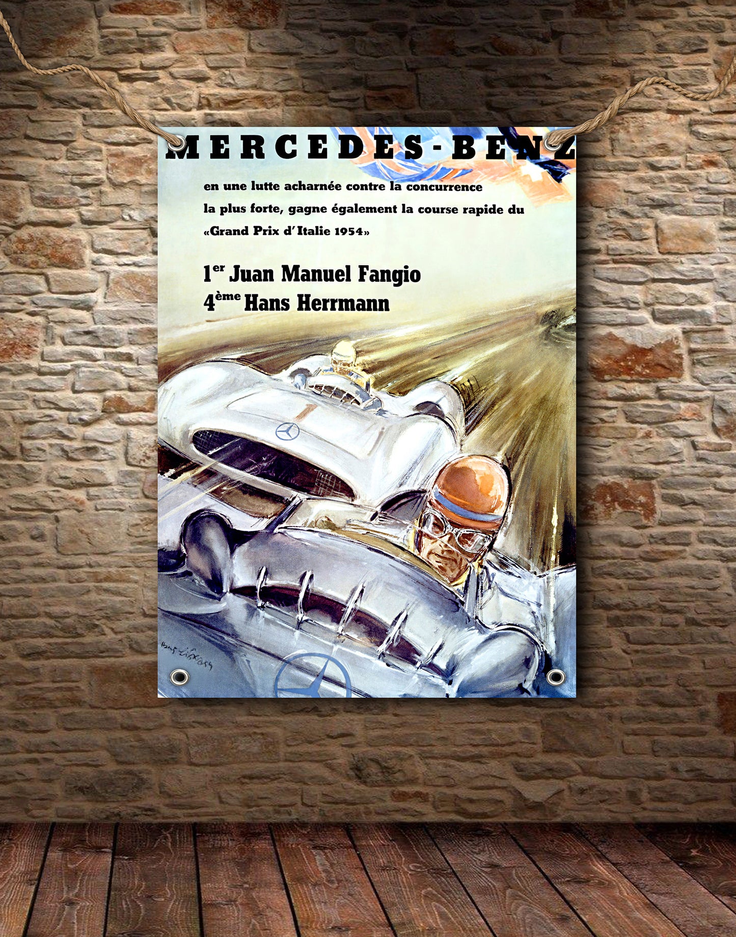 Mercedes Benz Italian Grand Prix 1954 Banner