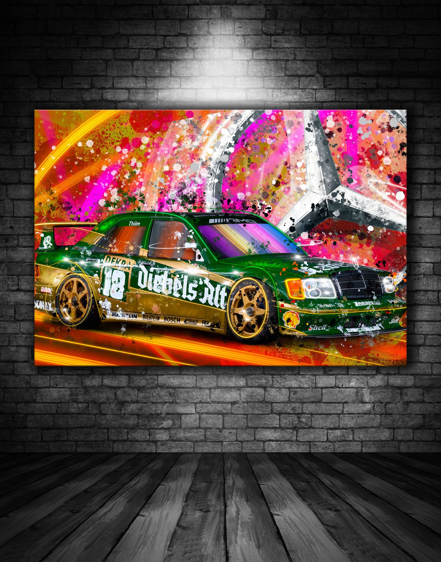 Mercedes Diebels Alt 190E DTM Graffiti Painting