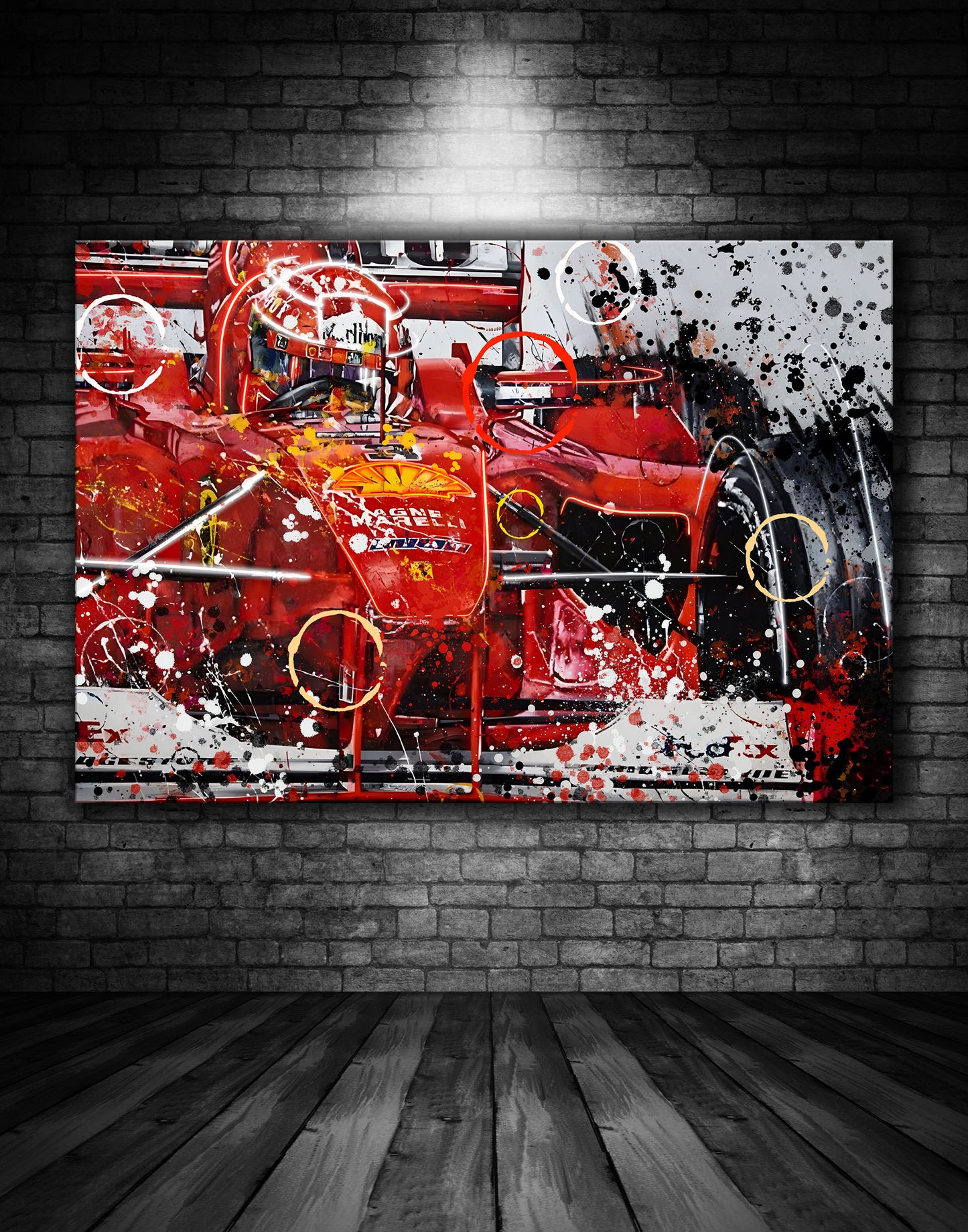 Michael Schumacher Ferrari Scuderia Graffiti Painting