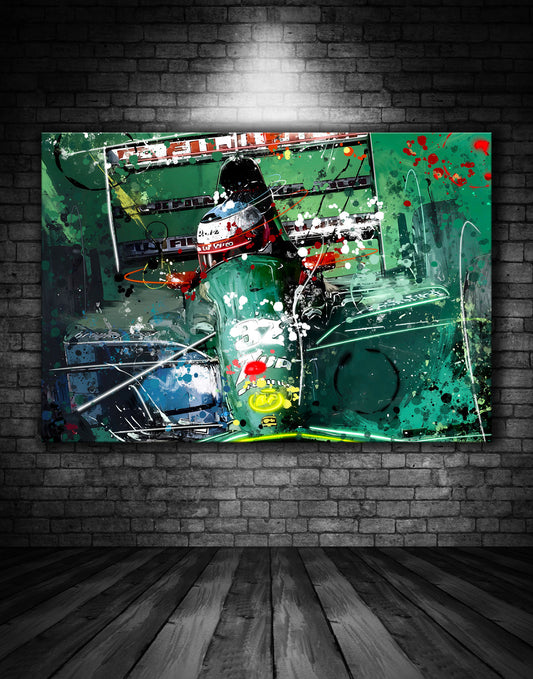 Michael Schumacher Jordan 1991 Graffiti Painting