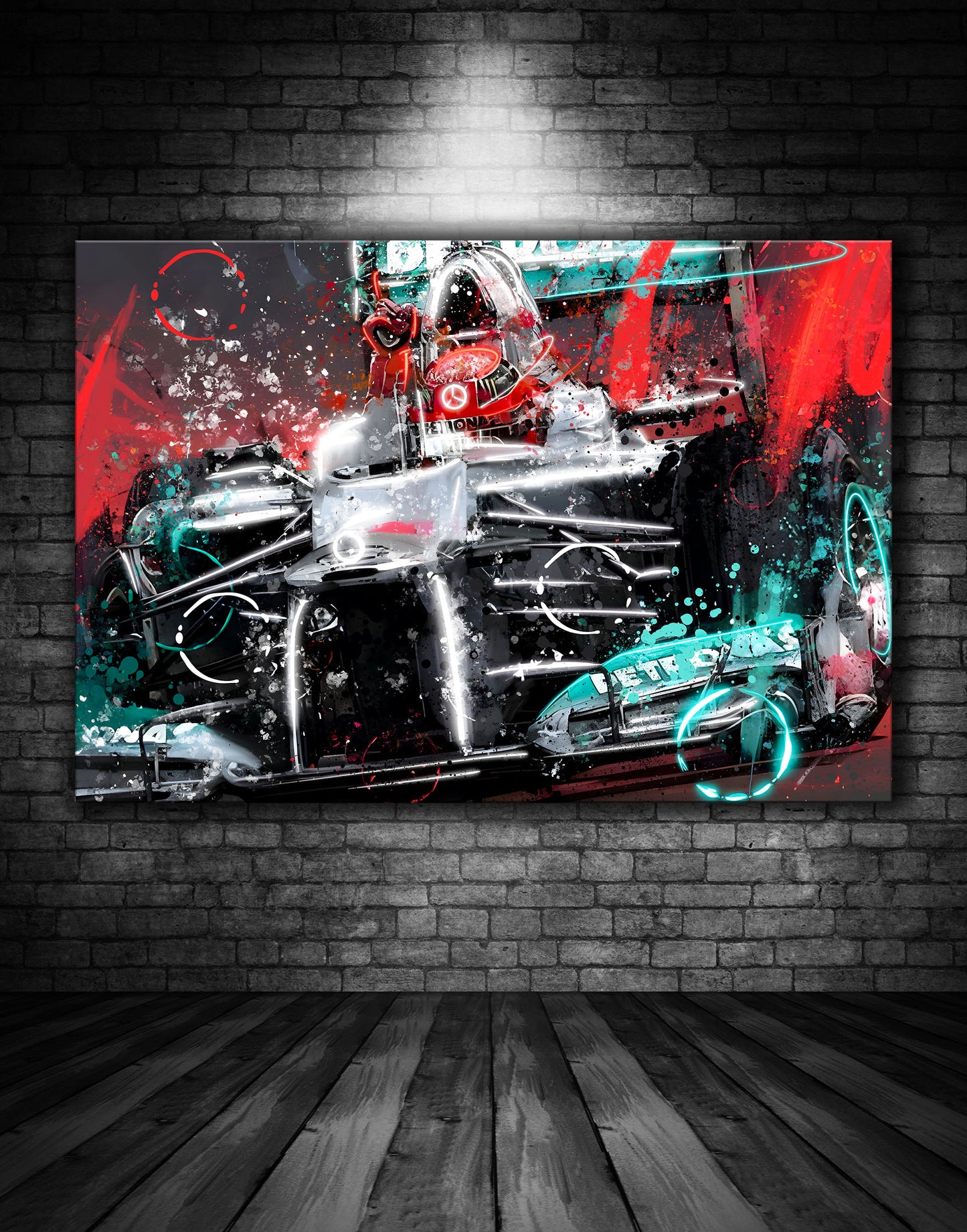 Michael Schumacher Spa 2011 Graffiti Painting