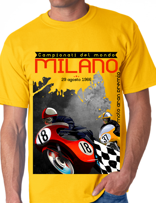 Milano Motorcycle Grand Prix Vintage T shirt