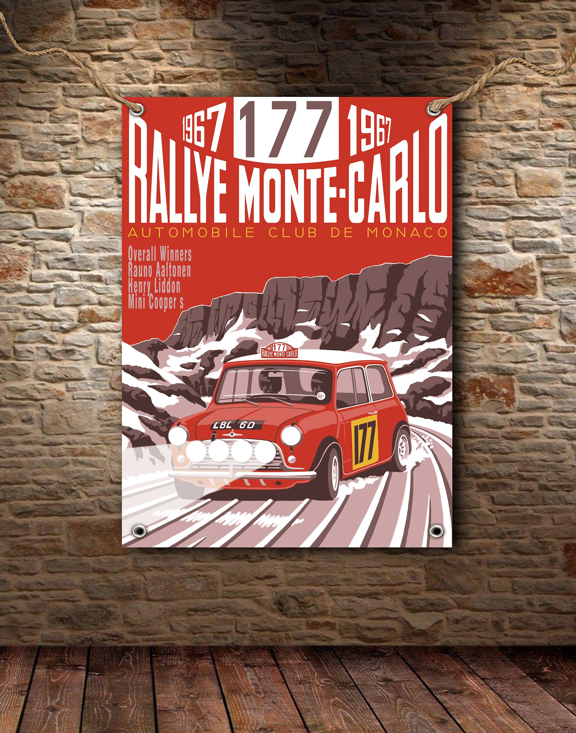Mini Monte Carlo Rallye Banner – Exclusively Motorsport