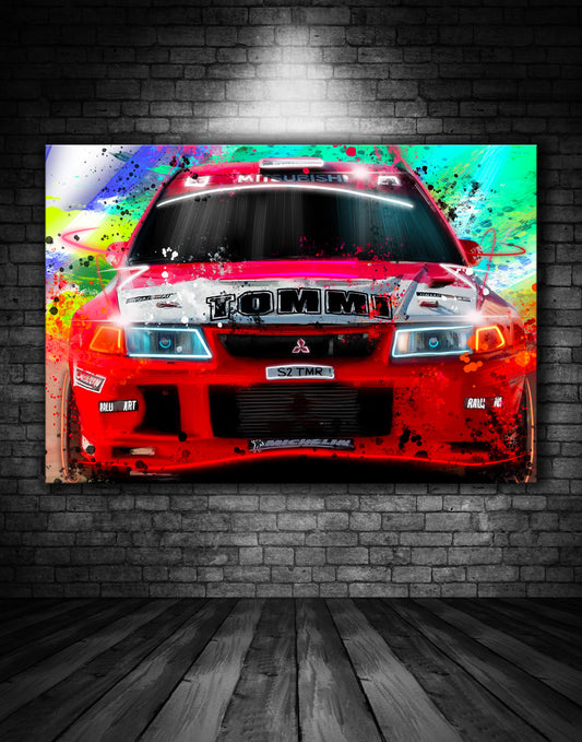 Mitsubishi Ralliart Evo V Graffiti Painting