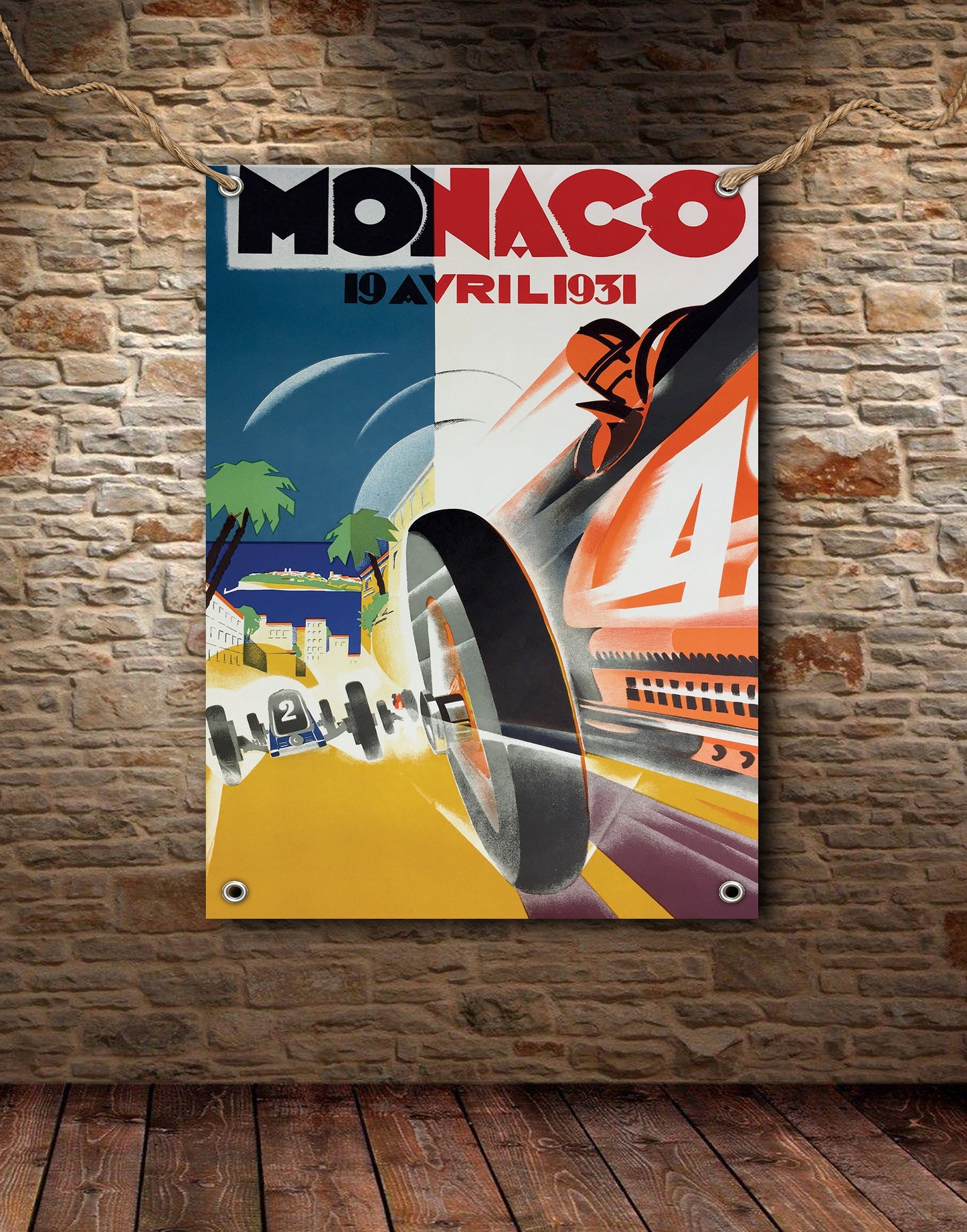 Monaco 1931 Retro Banner